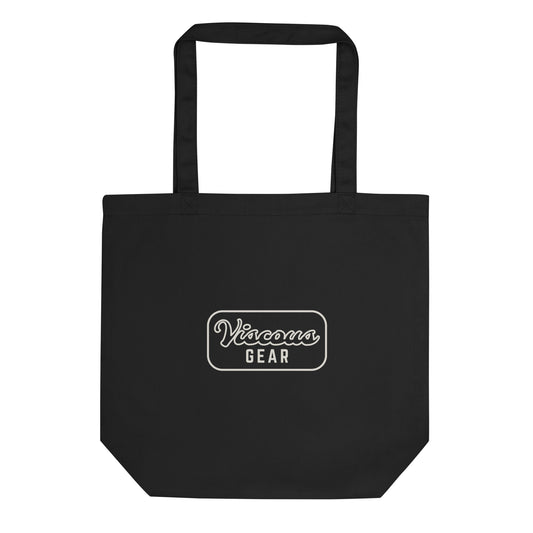 Viscous Gear Minimalist Badge Light Typography Logo Eco Tote Bag