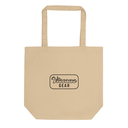 Viscous Gear Minimalist Badge Dark Typography Logo Eco Tote Bag