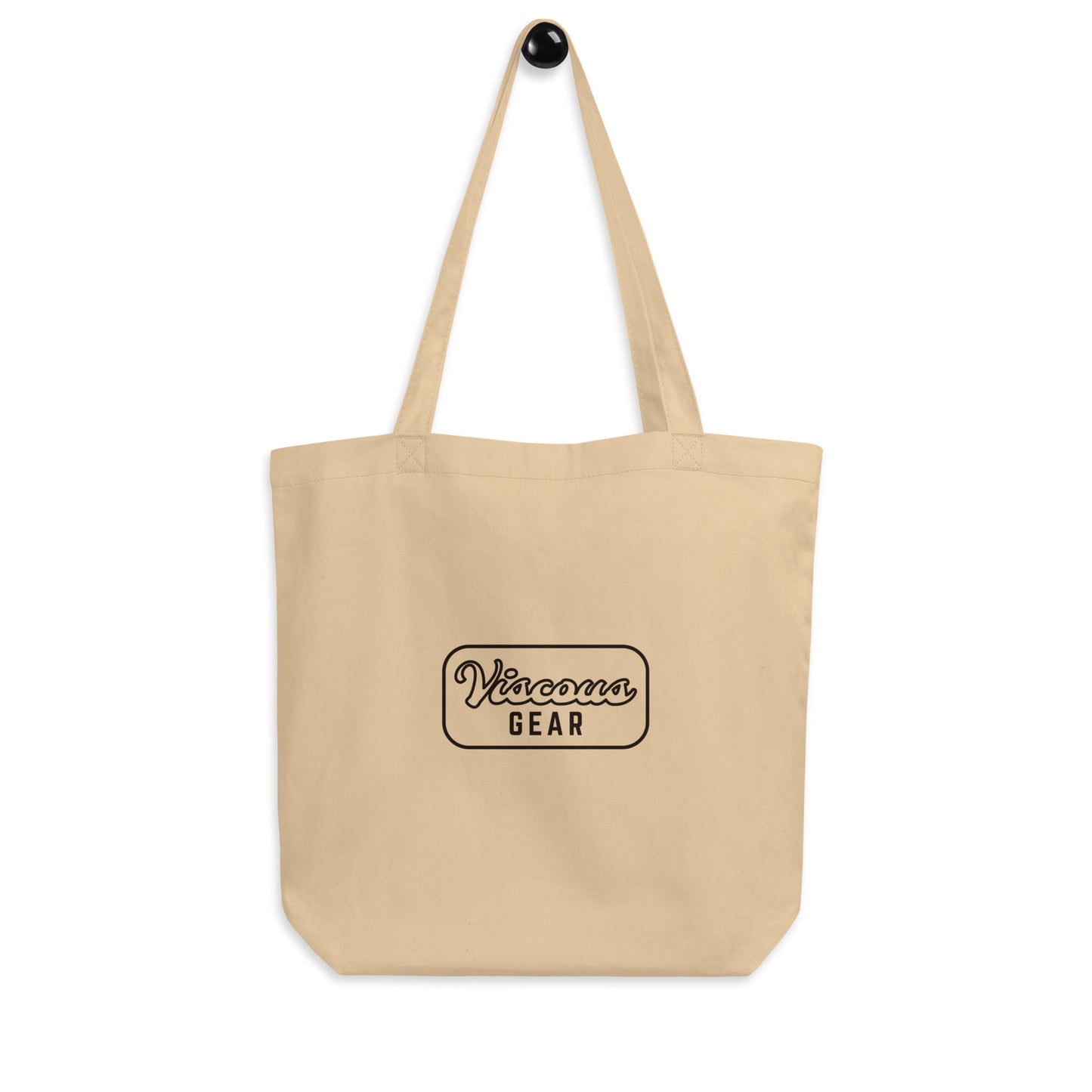 Viscous Gear Minimalist Badge Dark Typography Logo Eco Tote Bag