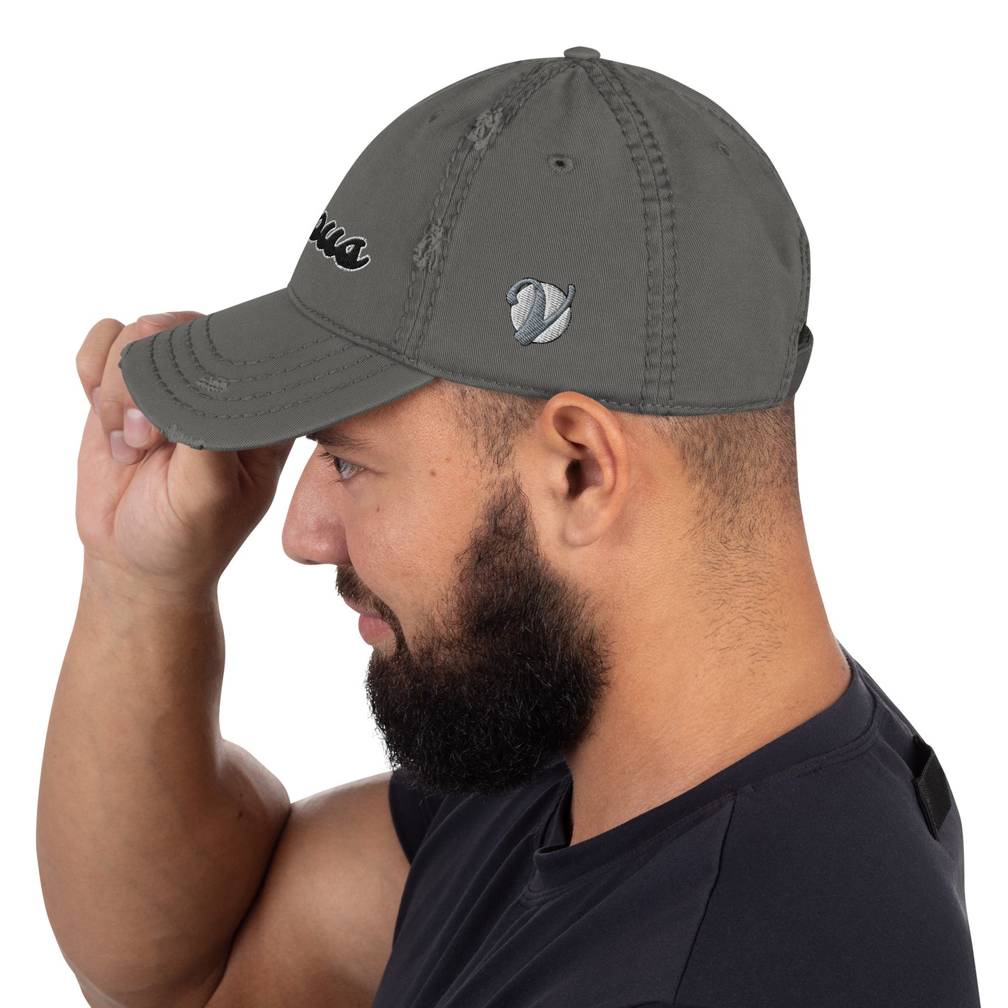 Viscous Logo Distressed Dad Hat