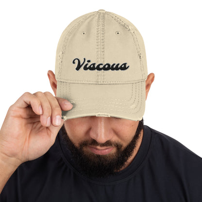 Viscous Logo Distressed Dad Hat