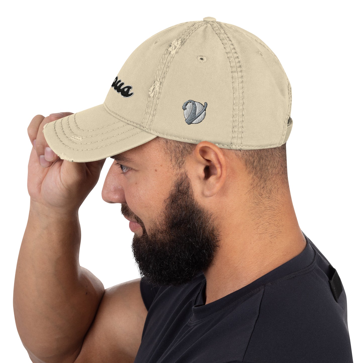 Viscous Logo Distressed Dad Hat