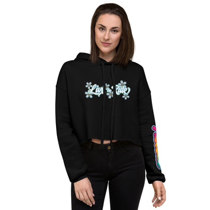 Live The Ride Crop Hoodie