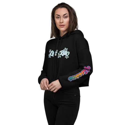 Live The Ride Crop Hoodie