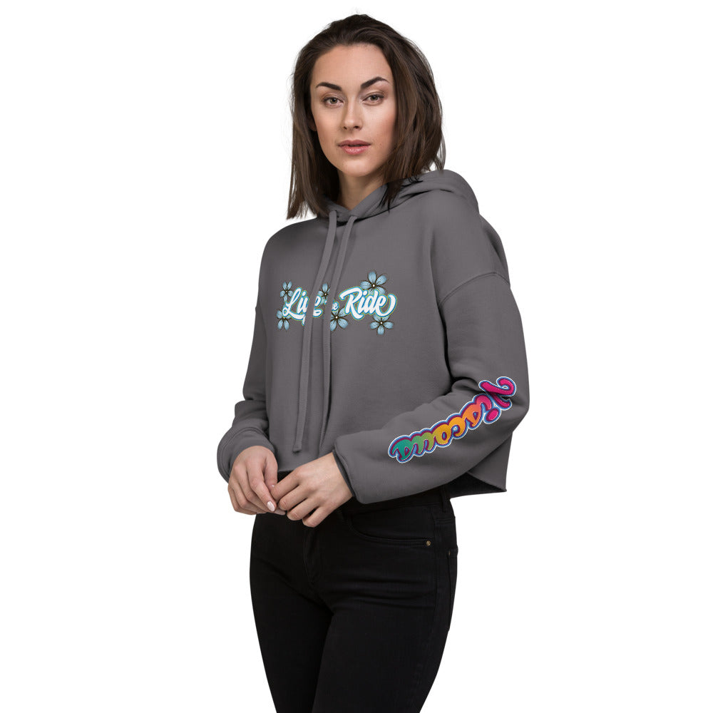 Live The Ride Crop Hoodie